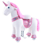WondeRides Official Horse Kids Ride on Rocking Horse Toy Plush Riding Walking Unicorn Cycle