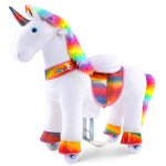 WondeRides Official Horse Kids Ride on Rocking Horse Toy Plush Riding Walking Unicorn Cycle