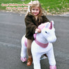 WondeRides Ride on Unicorn Riding Pony Cycle Walking Rocking Horse Toy Size 3 for Kids 3-5 Years Old M331