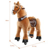 WondeRides Ride on Horse for Girls and Boys Plush Horse Gift Walking Horse Riding Toy with Wheels M445