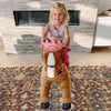 WondeRides Official Ride on Horse for Girls and Boys Plush Horse Gift Walking Horse Riding Toy with Wheels Size 4 for 4-9 Years M445 Minimal Use