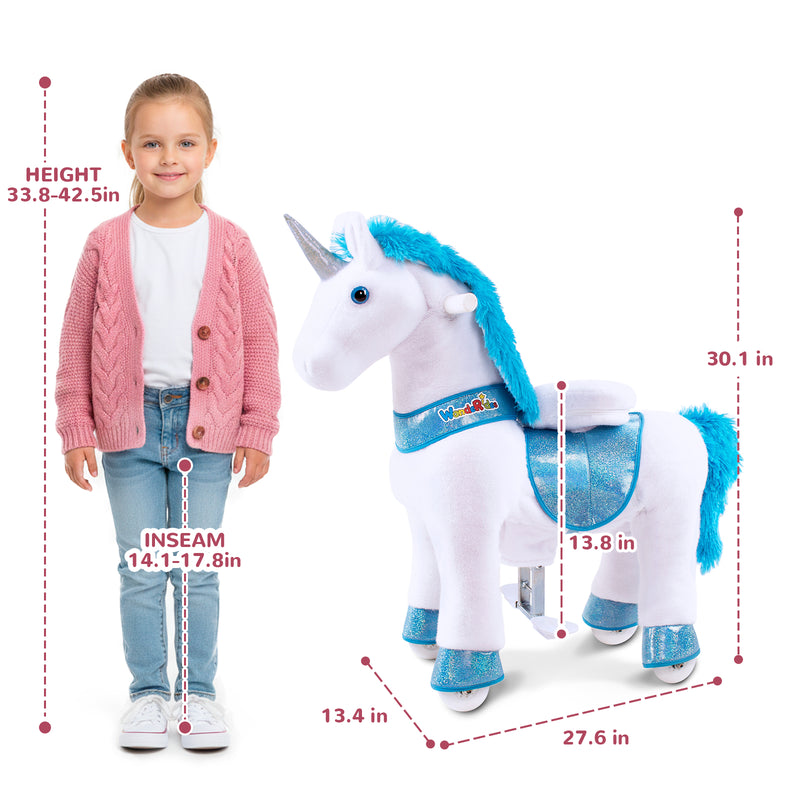 WondeRides Ride-On Horse & Unicorn – Plush Walking Pony for Kids 3