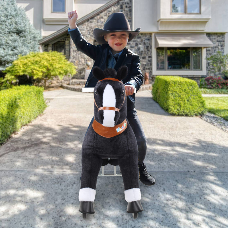 WondeRides Ride On Walking Horse with Easy Rolling Wheels for Kids 4-9 Years old M447-1