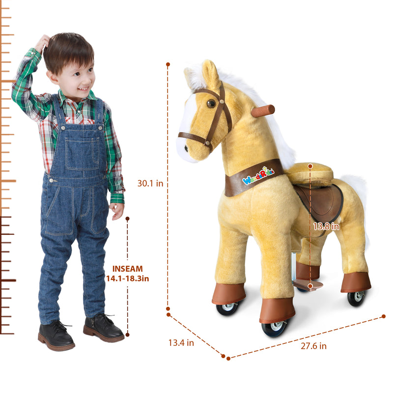 WondeRides Kids Ride on Horse Pony Toy for Boys and Girls Premium Plush Walking Horse Riding Pony