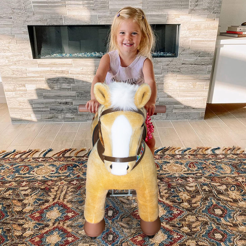 WondeRides Kids Ride on Horse Pony Toy for Boys and Girls Premium Plush Walking Horse Riding Pony