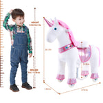WondeRides Kids Ride on Horse Unicorn Riding Rocking Walking Riding Pony Cycle Toys for Children Boys Girls