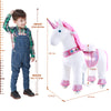 WondeRides Ride on Unicorn Riding Pony Cycle Walking Rocking Horse Toy Size 3 for Kids 3-5 Years Old M331