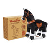 WondeRides Kids Ride on Walking Horse Ride on Black Horse Toys M347-1