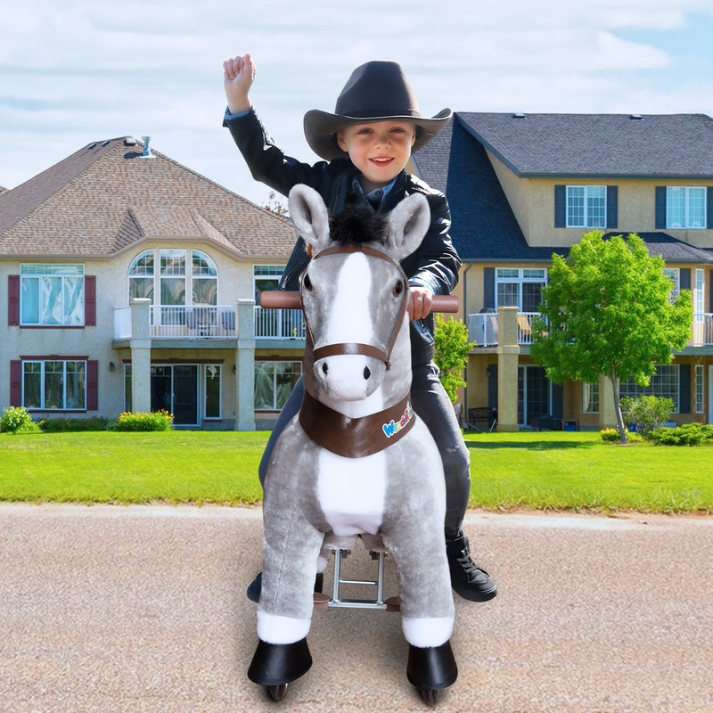WondeRides Kids Ride on Horse Pony Toy for Boys and Girls Premium Plush Walking Horse Riding Pony