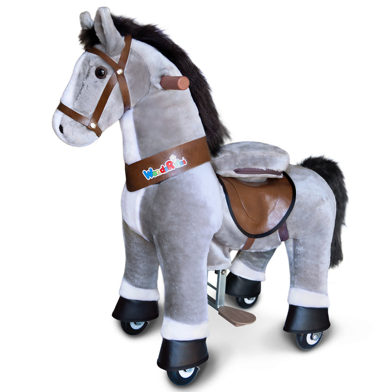 WondeRides Kids Ride on Horse Pony Toy for Boys and Girls Premium Plush Walking Horse Riding Pony
