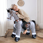 WondeRides Kids Ride on Horse Pony Toy for Boys and Girls Premium Plush Walking Horse Riding Pony
