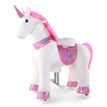 WondeRides Ride on Walking Unicorn Cycle Rocking Horse Riding Toy for 3-5 Years Old