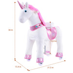 WondeRides Kids Ride on Rocking Horse Riding Walking Unicorn Cycle Ride on Horse Toys