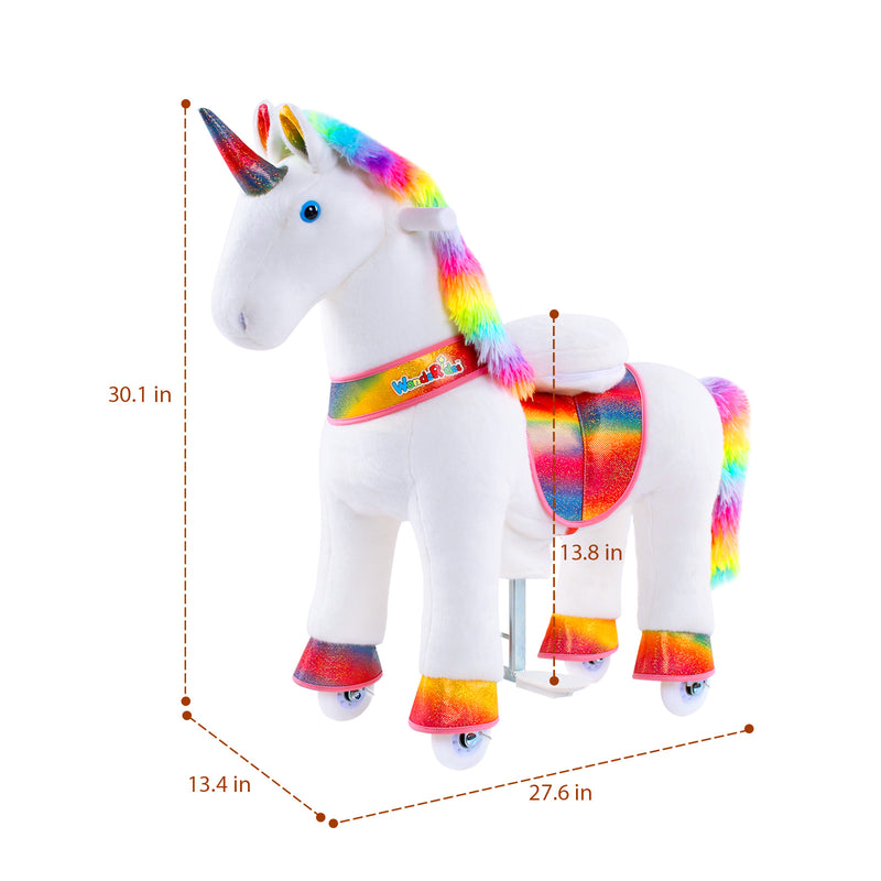 WondeRides Kids Ride on Rocking Horse Riding Walking Unicorn Cycle Ride on Horse Toys