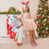 WondeRides Ride on Rainbow Unicorn Toys for Girls Ride on Horse Riding Pony Toy for Kids 4-9 Years Old M432
