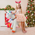 WondeRides Kids Ride on Rocking Horse Riding Walking Unicorn Cycle Ride on Horse Toys