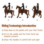 WondeRides Ride on Rainbow Unicorn Toys for Girls Ride on Horse Riding Pony Toy for Kids 4-9 Years Old M432