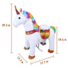 WondeRides Ride on Rainbow Unicorn Toys for Girls Ride on Horse Riding Pony Toy for Kids 4-9 Years Old M432
