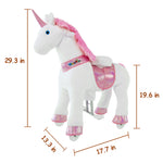 WondeRides Ride on Walking Unicorn Cycle Rocking Horse Riding Toy for 3-5 Years Old